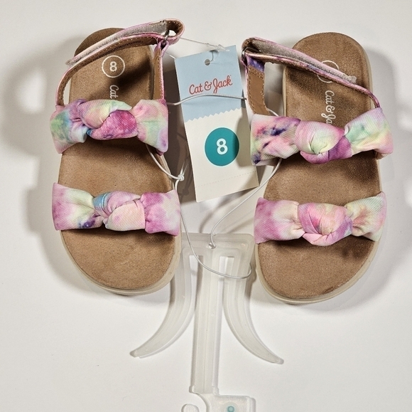 Toddler Girls Cat & Jack Tie-Dye Fabric Sandals Size 8 - Picture 4 of 10